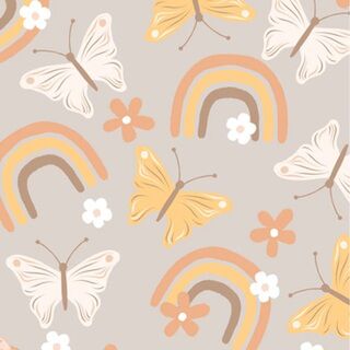 Rainbows & Butterflies (large print)
